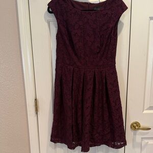 Connected Apparel Sz 8 Elegant Purple Lace Dress